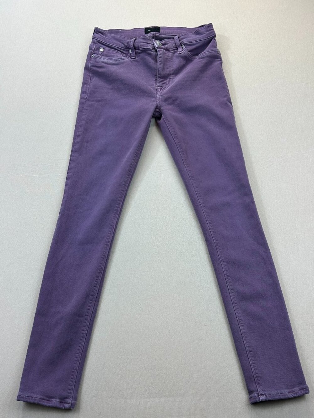 HUDSON Jeans Womens Size 26 Purple Denim Midrise Nico Super Skinny Ankle Stretch
